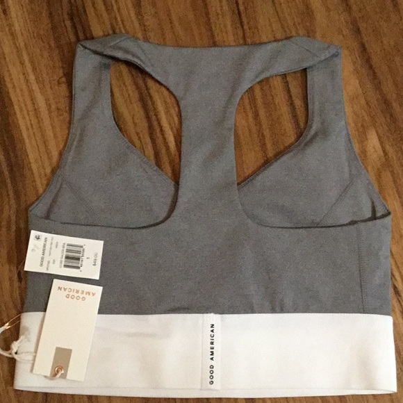 Good American Heather Gray Compression Sports Bra - Picture 2 of 3